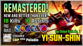 Top Global Rank No. 1 | Yi Sun-shin Best Build 2020 Gameply by CBP Paladin | Diamond Giveaway