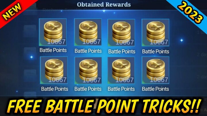FREE BATTLE POINTS TRICK 2023! 5 EASY WAY TO GET BP FASTER IN MOBILE LEGENDS
