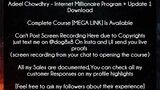 Adeel Chowdhry Course Internet Millionaire Program + Update 1 Download
