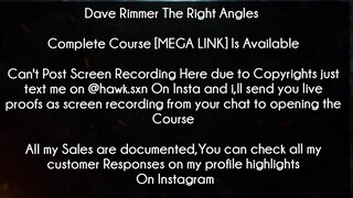 Dave Rimmer The Right Angles Course download