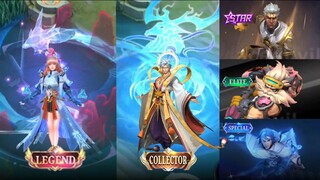 GAMEPLAY 5 UPCOMING SKINS MOBILE LEGENDS - GUINEVERE LEGEND SKIN - PAQUITO STARLIGHT SKIN | ML LEAKS