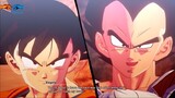 Dragon Ball Z Kakarot, Goku vs Vegeta, first encounter, Full HD 1080p, Dragon Ball Kakarot Gameplay