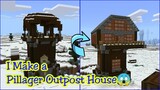 I Made a House Using a Pillager Outpost😱