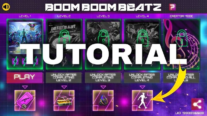 Tutorial Event Boom Boom Beatz Dapat Emote Gratis! - FreeFire