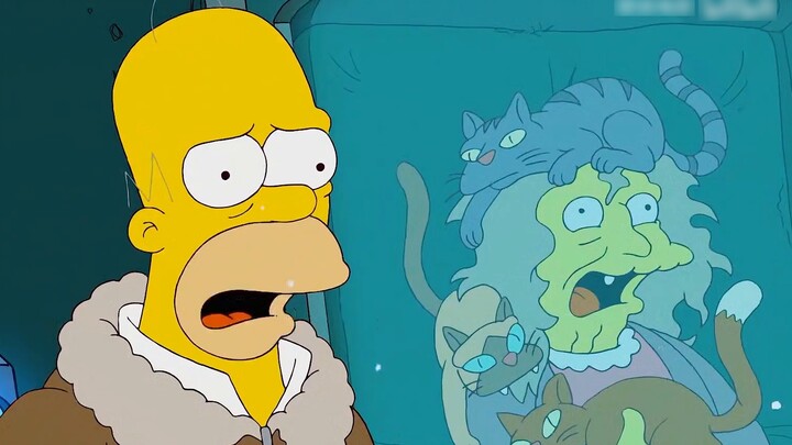 The Simpsons: Christmas Special, ketiga anak Future Homer mengalami naik turunnya masa dewasa S23-09