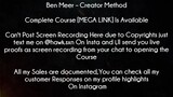 Ben Meer Course Creator Method  download