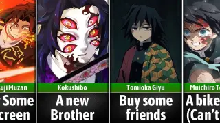 How Demon Slayer Characters would Spend their Money if they were Rich I Otaku Senpai Comparisons