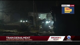 Train derails in Socorro County