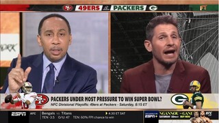 Stephen A. PREVIEW NFC Divisional: 49ers at Packers - Aaron Rodgers or Jimmy G: Who win shine?