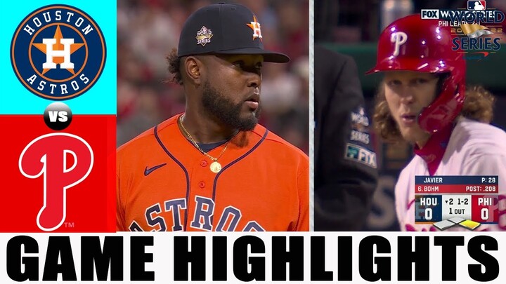 Philadelphia Phillies vs. Houston Astros (11/2/22) WORLD SERIES Game 4| MLB Highlights (Set 2 )