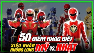 ABARANGER: 50 Điểm Khác Biệt Siêu Nhân Khủng Long Mỹ & Nhật - Top Sự Thật | meXINE