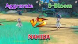 Nahida Aggravate vs Nahida S-bloom!! gameplay team comp and Comparison!