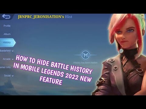 How to hide battle history in mobile legends 2022 | MLBB New Feature update