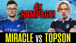 MIRACLE vs TOPSON - 100% DESTROYED! - 4x RAMPAGEEEE!!!!