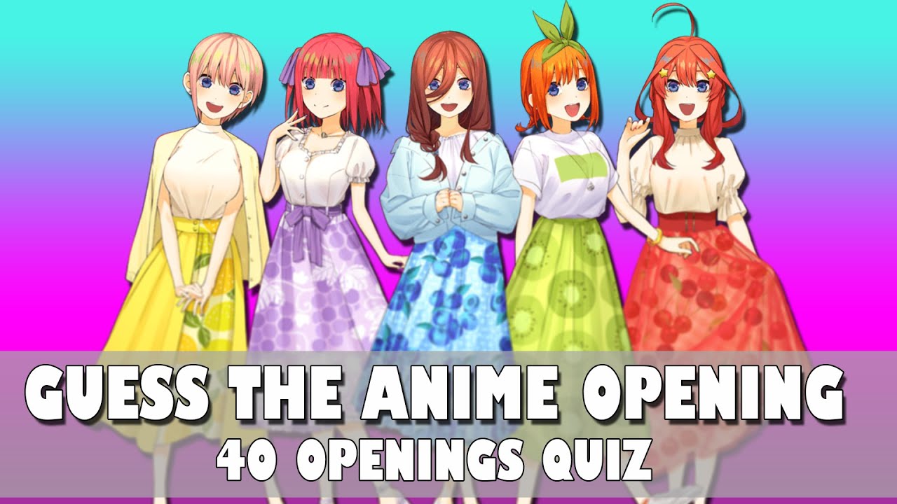 Guess The Anime Opening Quiz - #1 