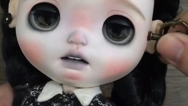Blythe Doll Modification | The charm of clockwork eye replacement! Doumei version of Wednesday is he