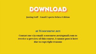 (WSOCOURSE.NET) Justing Goff – Email Experts Deluxe Edition