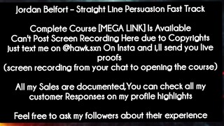 Jordan Belfort – Straight Line Persuasion Fast Track course download