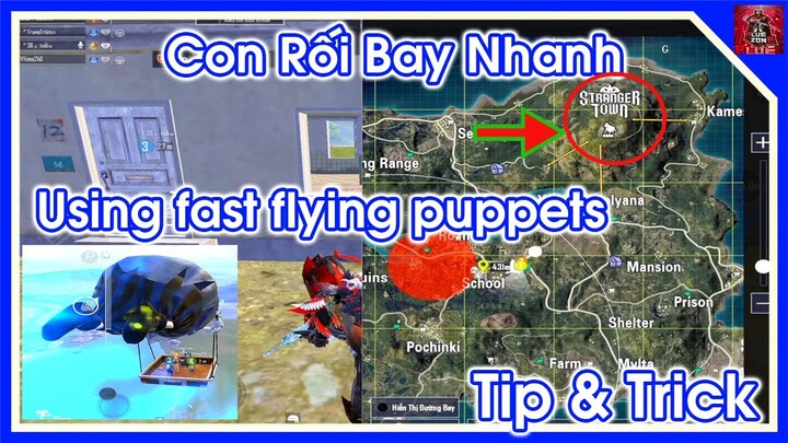 Tip & trick sử dụng con rối bay nhanh | Tips & tricks for using fast flying puppets | PUBG BGMI 🔥