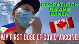 😷  MY FIRST DOSE OF THE COVID VACCINE | PINOY IN CANADA | BUHAY CANADA
