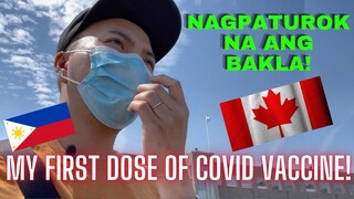 😷  MY FIRST DOSE OF THE COVID VACCINE | PINOY IN CANADA | BUHAY CANADA