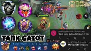 TANK GATOTKACA GAMEPLAY | Solo Rank MVP | Mobile Legends