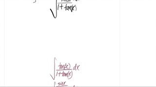 2nd way: integral tan(x)/(1+tan(x)) dx