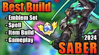 SABER BEST BUILD 2024 | TOP 1 GLOBAL SABER BUILD | SABER - MOBILE LEGENDS | MLBB (Part 2)