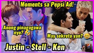 SB19 Ken - Stell - Justin moments sa Pepsi Commercial nila!