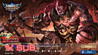 Balmond MVP/ Rank | Mobile Legends:Bang Bang/ Mobile Gaming/ Neak Fighter.1K Sub