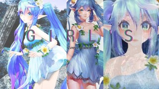 MMD || Girl's Dance (Miku Elf) terbuka