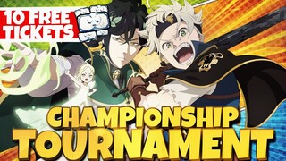 OFFICIAL BLACK CLOVER MOBILE PVP TOURNAMENT (SEMI-FINALS) & FREE 1O TICKETS - Black Clover Mobile