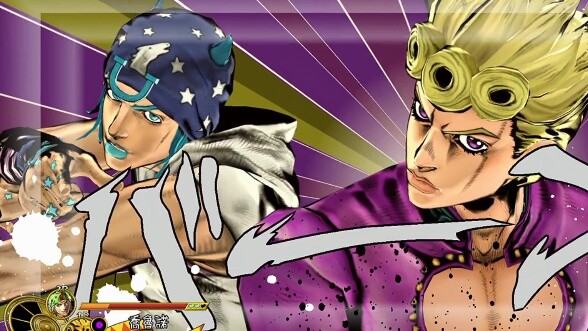 [JOJO Heaven's Eyes] Unable to reach reality + infinite rotation, Giorno & Johnny vs Diapollo & Fani