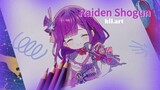 Drawing | Raiden Shogun (Genshin Impact)