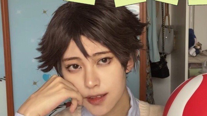 [Persimmon Love] Haikyuu! - Oikawa Toru cosplay makeup record (Apple rear camera without beauty and 