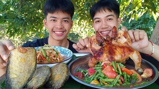 ตำไทยปลาสลิด ตำถั่วไก่ย่าง เมนูสุดแซ่บสุดเด็ด