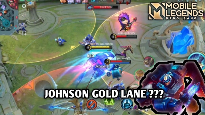 gini cara main JOHNSON di gold Lane ~ MOBILE LEGENDS