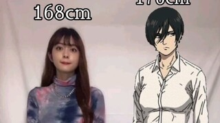 Survey Corps height comparison