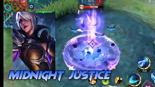 SILVANNA MIDNIGHT JUSTICE SKIN GAMEPLAY | SILVANNA NEW SKIN GAMEPLAY | MOBILE LEGENDS