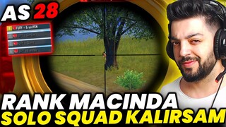 YÜKSEK RANKTA ONE MAN SQUAD KALIRSAM !! AWM YEKİN ACIMIYOR - PUBG Mobile