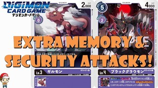 Purple Guilmon and BlackGrowlmon Give You Extra Memory AND Security Attacks! (Digimon TCG Reveals)