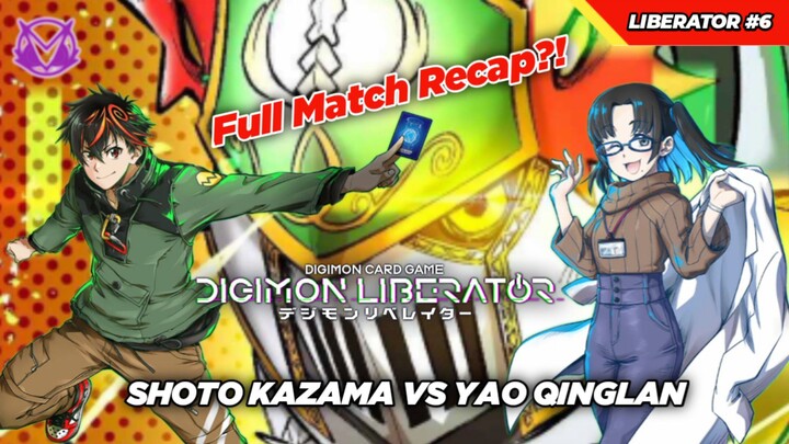 Digimon Liberator Full Match Recap Shoto Kazama VS Yao Qinglan