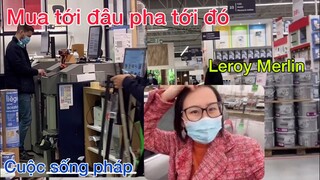 Đi mua sơn, máy cắt cỏ 34 triệu tại LEROY MERLIN ở pháp/lấy chồng Tây/Cathy Gerardo cuộc sống pháp