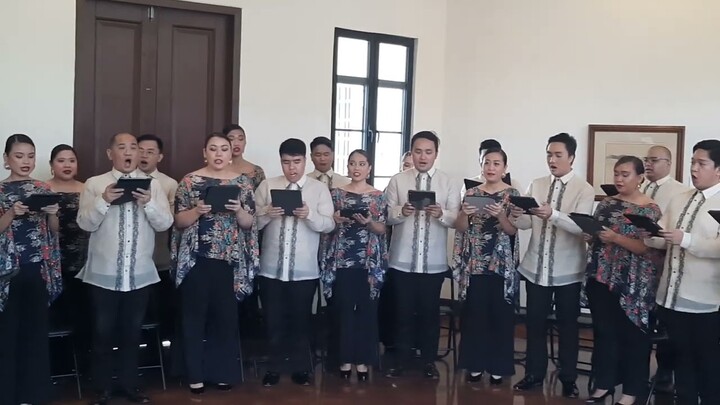 MADRIGAL SINGERS PERFORM 'SAMBAYAN' PENNED BY NATIONAL ARTIST VIRGILIO ALMARIO THEN 'BAHAY KUBO'