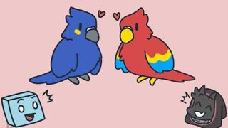 【Matang/Skephalo】Blueberry dan stroberi Skeppy dan burung beo lucu Bad