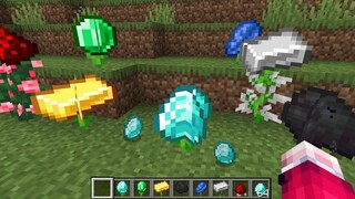 เมื่อแร่!! เปลี่ยนเป็นดอกไม้ | Minecraft