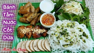 Cách Làm BÁNH TẰM NƯỚC CỐT DỪA Kiểu Miền Tây Để Ăn Chay Siêu Ngon | Món Chay Ngon Bà Mẹ Quê.