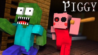 Monster School : ESCAPE IN PIGGY TEMPLE - Minecraft Animation