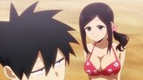 Sakurai and Kazuma flirting at the Beach | My Senpai is Annoying Episode 9
