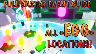ALL 10 *EGG* LOCATIONS | WHERE TO FIND ALL EASTER EGGS | ANIME FIGHTING SIMULATOR